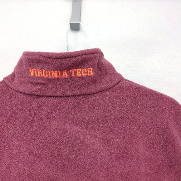 Columbia Virginia Tech Full Zip Fleece Jacket Men's L VT Burgundy Sportswear - Picture 5 of 10